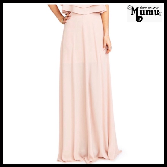 Show Me Your MuMu Dresses & Skirts - SHOW ME YOUR MUMU CHIFFON MAXI SKIRT